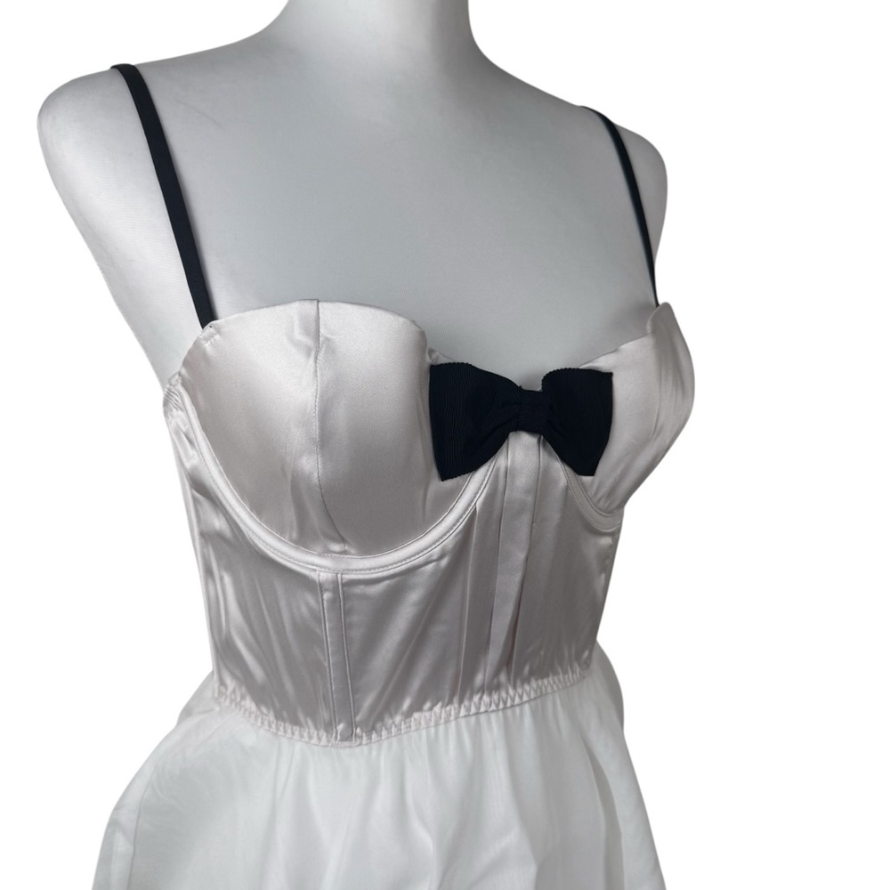 NWT Victoria's Secret White Corset Bustier Bow Slip Dress Bridal Wedding Medium - Picture 3 of 10